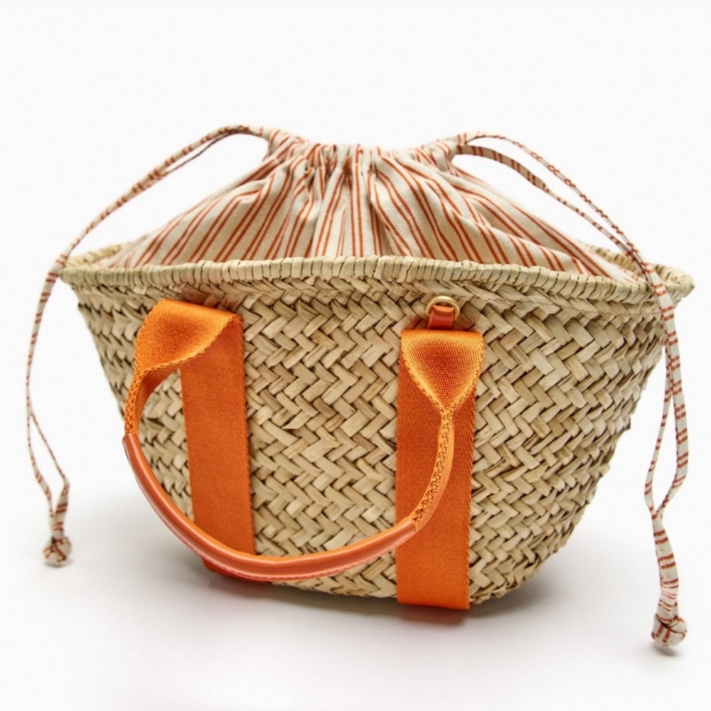Zara Limited Edition Rafia Basket Bag - Picture 2 of 9